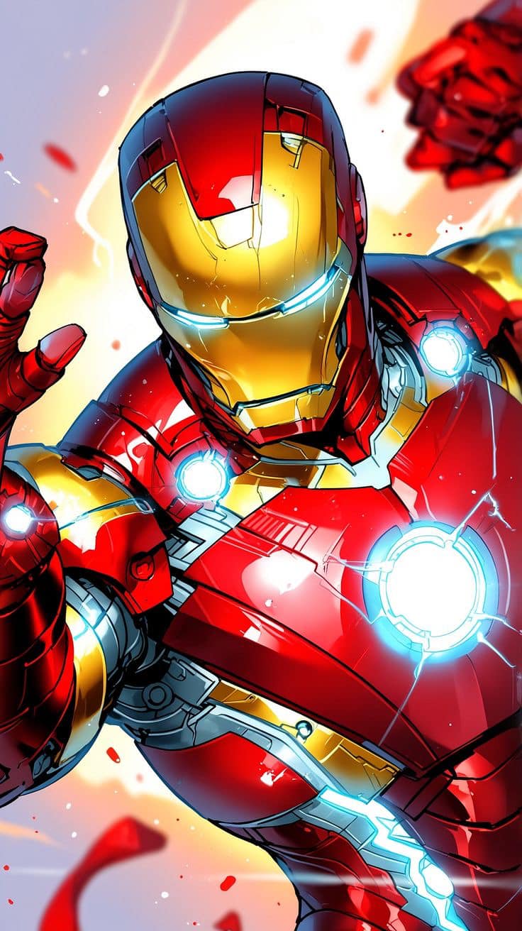 Iron Man Comic Art Print Poster