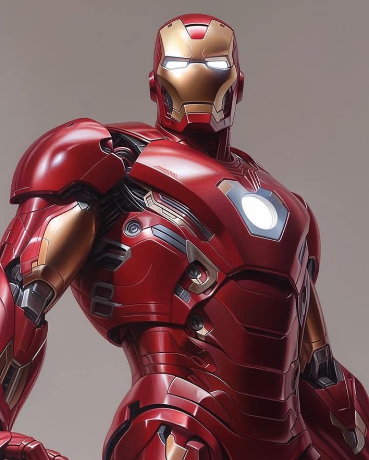Iron Man Figurine Print Poster