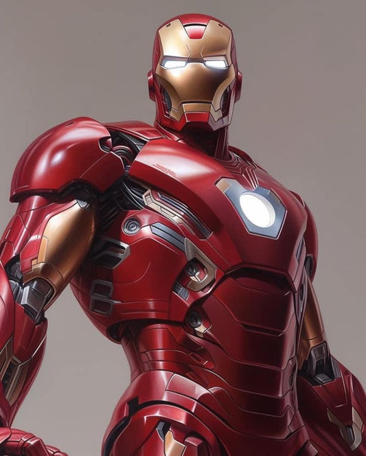 Iron Man Figurine Print Poster