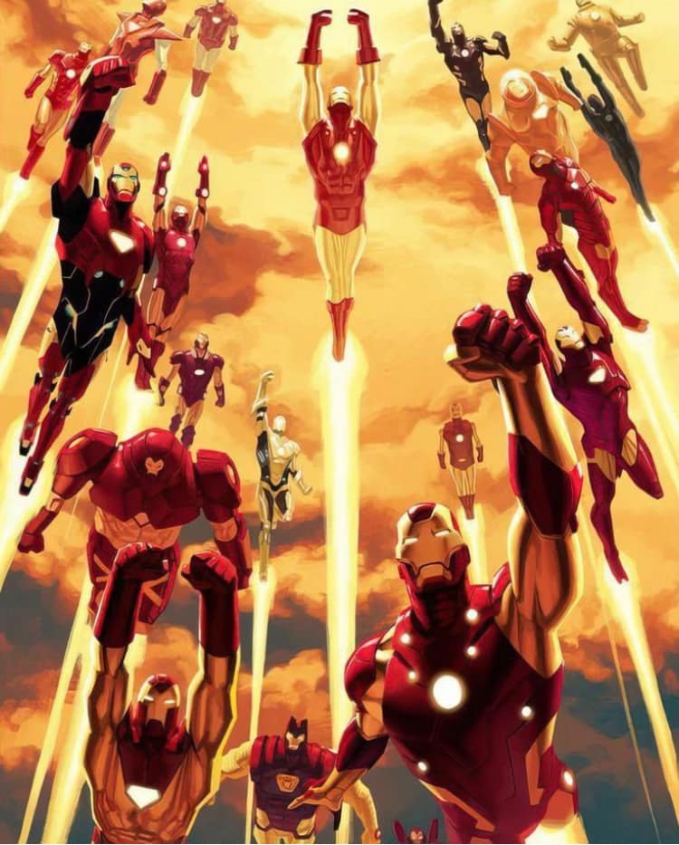 Iron Man Flight Squadron Print Poster