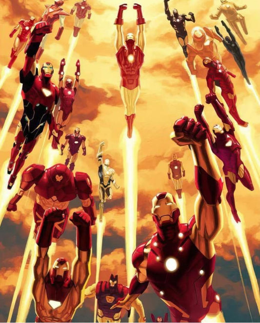 Iron Man Flight Squadron Print Poster