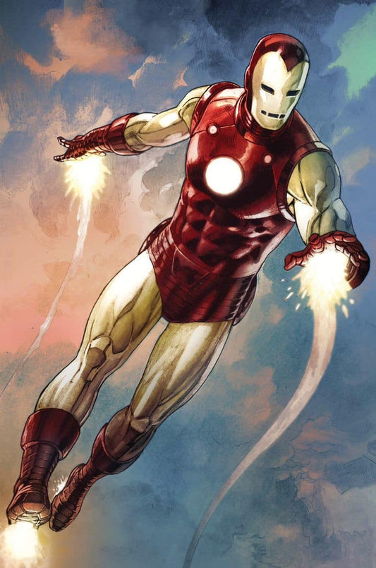 Iron Man Flying Action Print Poster