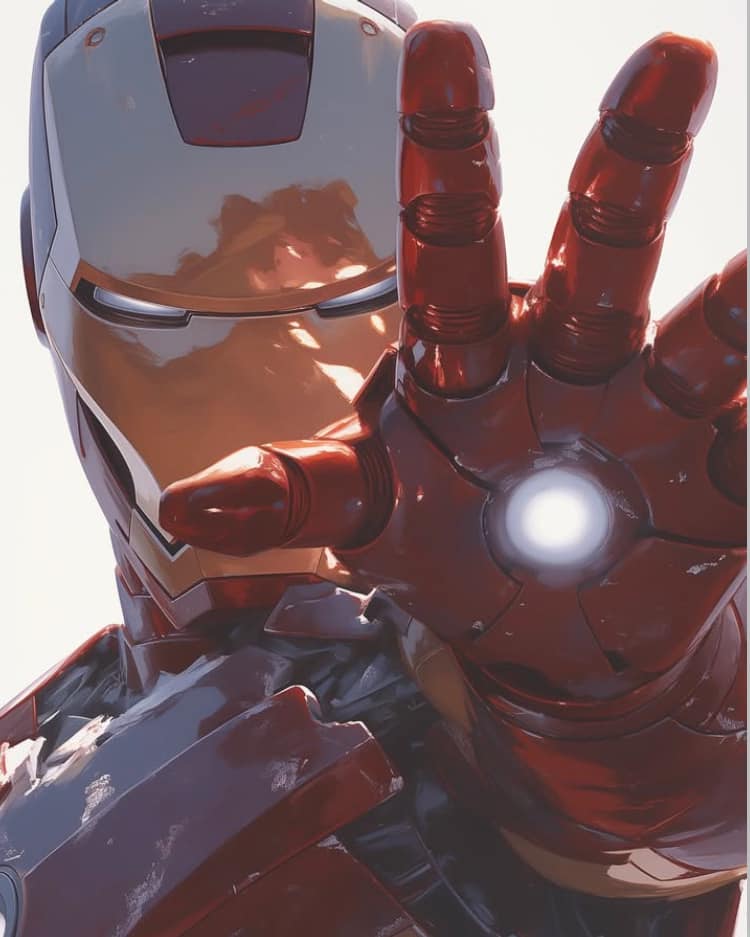 Iron Man Hero Pose Print Poster
