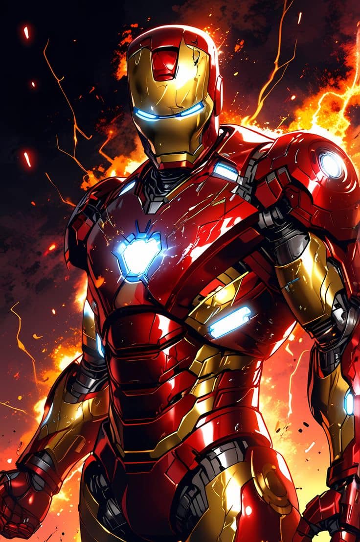 Iron Man Illustration (3) Print Poster