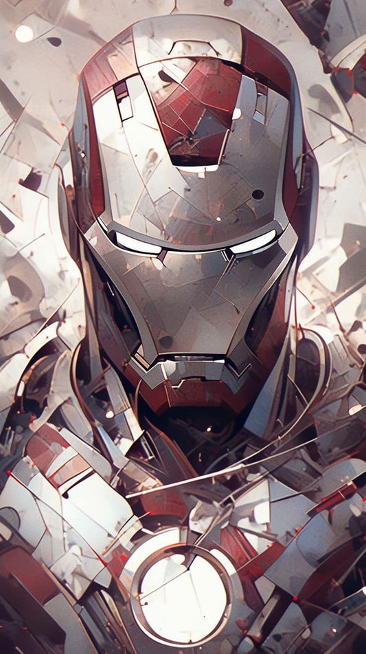 Iron Man Portrait Abstract Print Poster