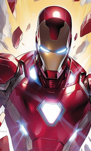 Iron Man Portrait Action Print Poster