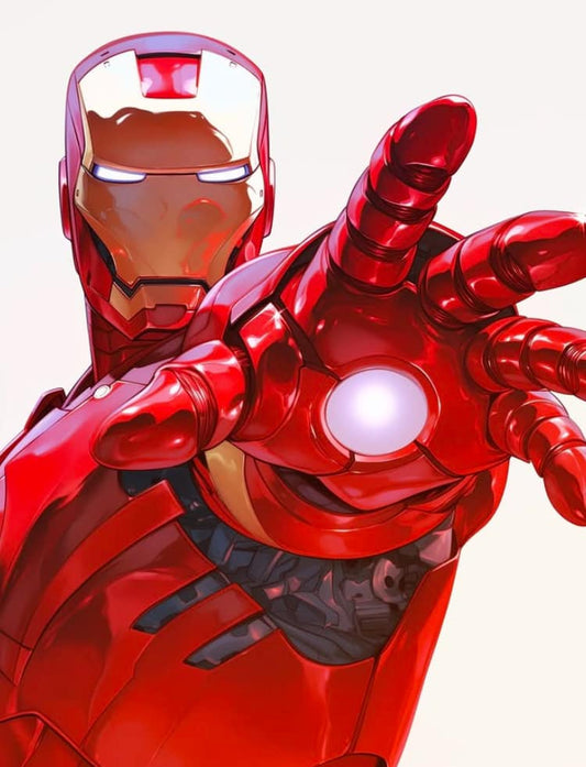 Iron Man Portrait Action Pose Print Poster