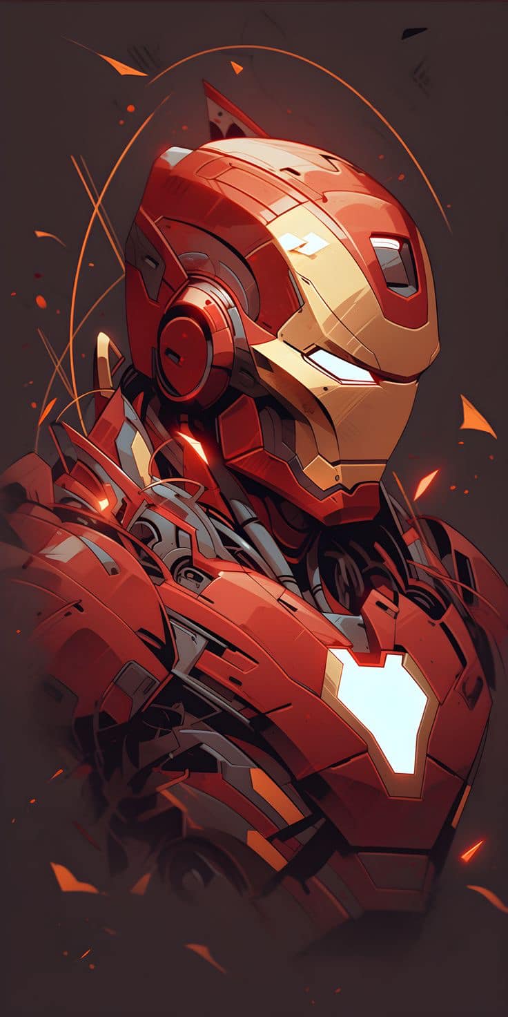 Iron Man Portrait Art Print Poster