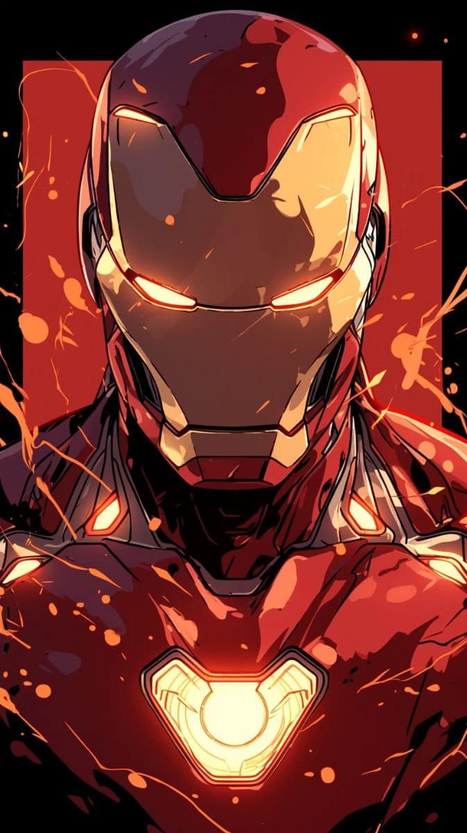 Iron Man Portrait Artwork Print Poster