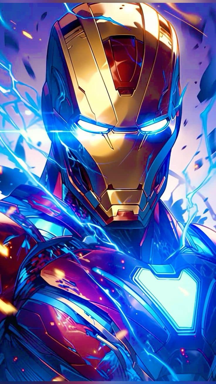 Iron Man Portrait Heroic Print Poster