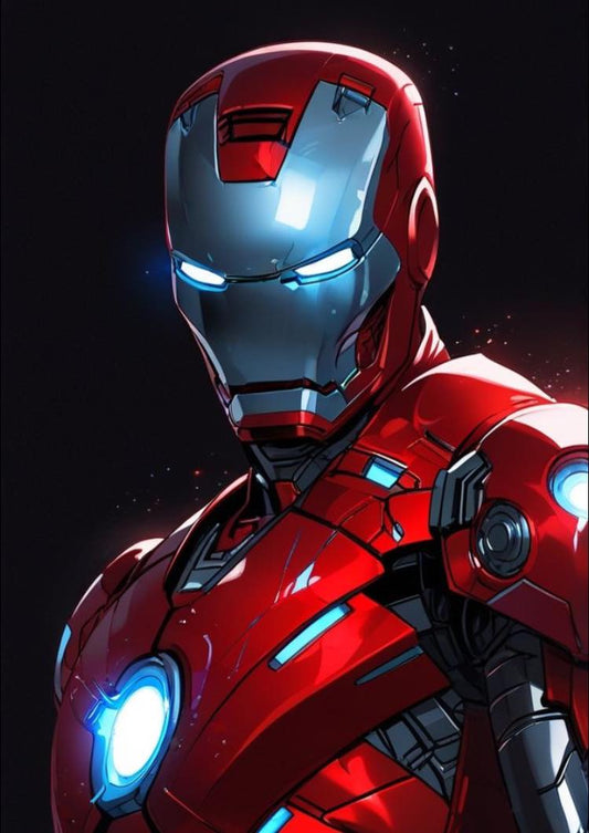 Iron Man Portrait Illustration Print Poster