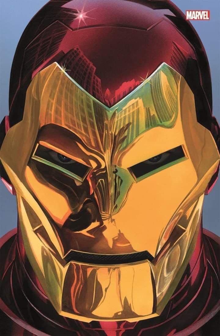 Iron Man Portrait Reflection Print Poster