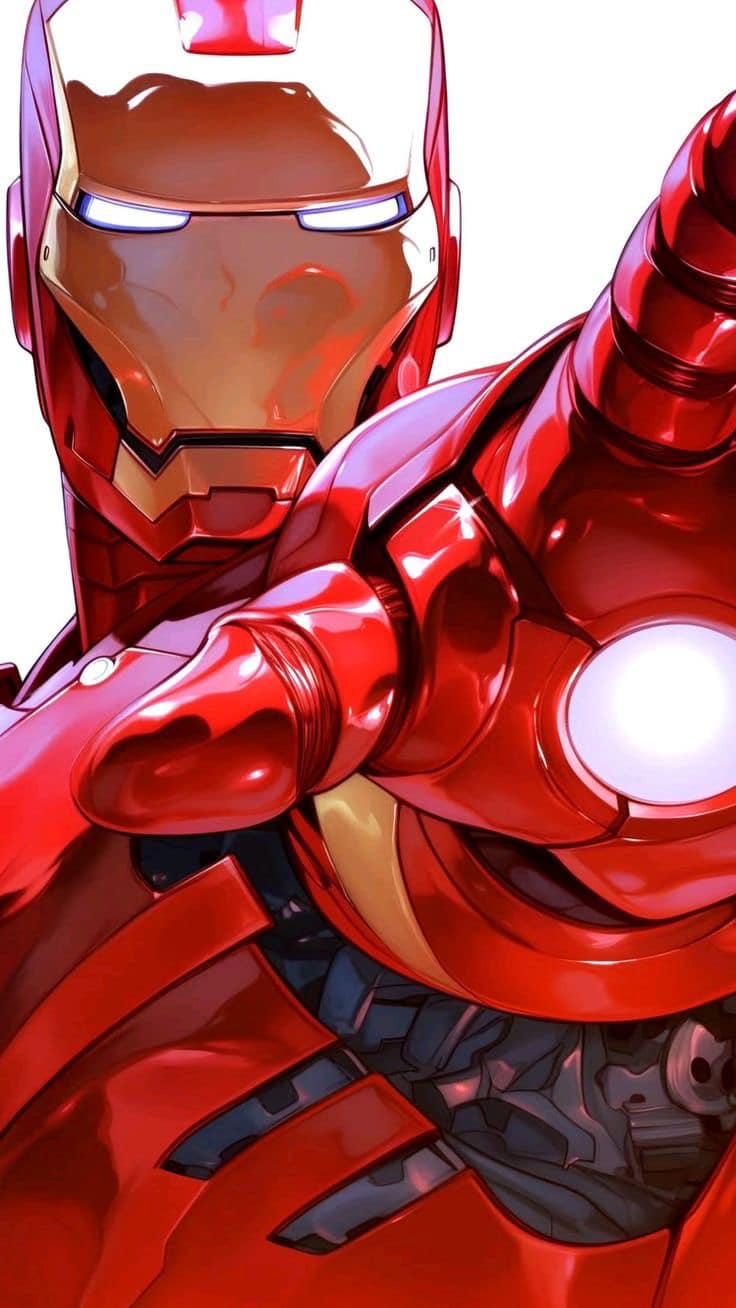 Iron Man Portrait (11) Print Poster