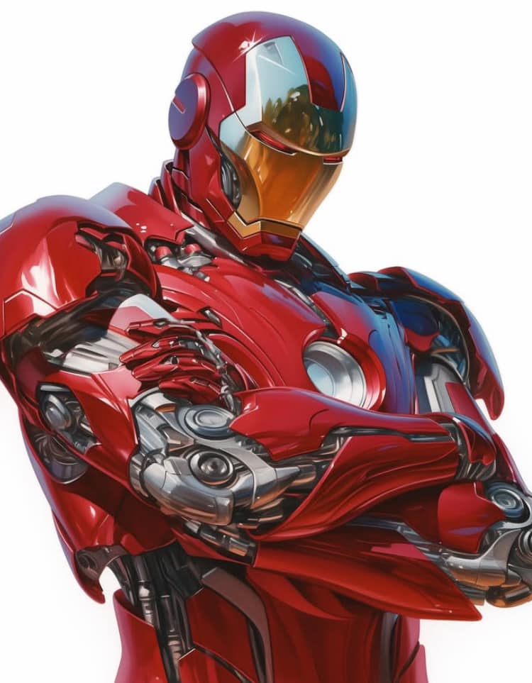 Iron Man Portrait (13) Print Poster