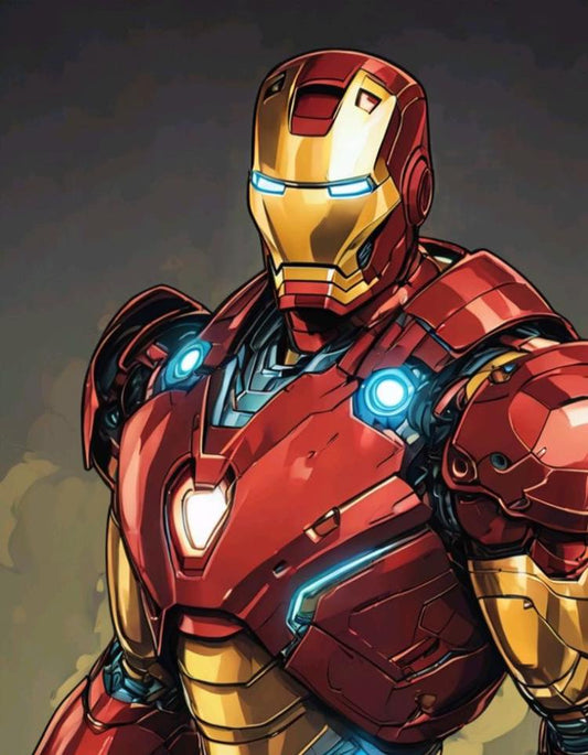 Iron Man Portrait (3) Print Poster
