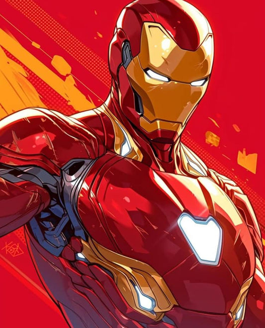 Iron Man Portrait (5) Print Poster