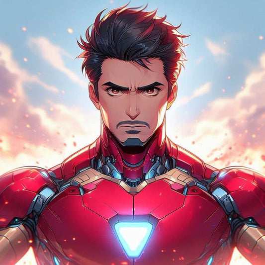 Iron Man Portrait (6) Print Poster