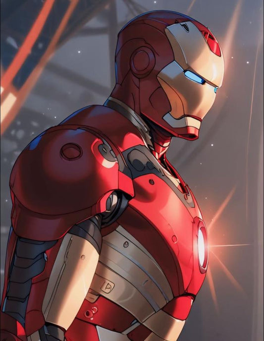 Iron Man Portrait (8) Print Poster