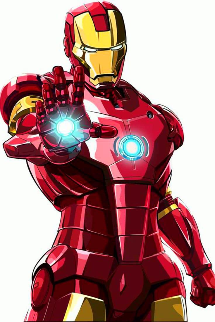 Iron Man Pose Illustration Jigsaw Puzzle