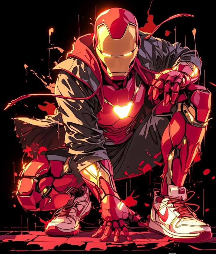 Iron Man Urban Art Print Poster
