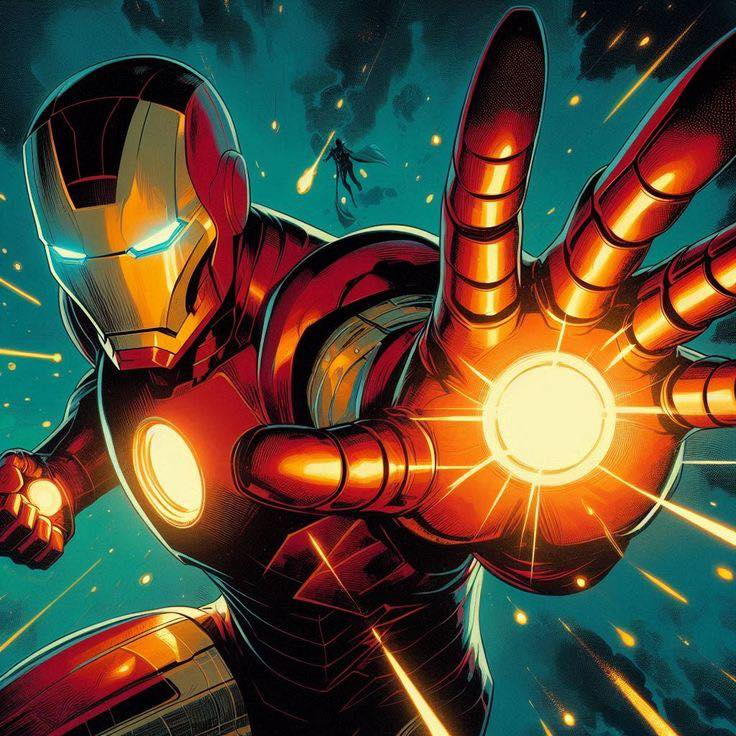 Iron Man Action Pose 2023 Print Poster