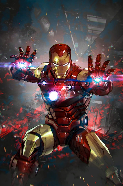 Iron Man Action Pose 7201 Print Poster