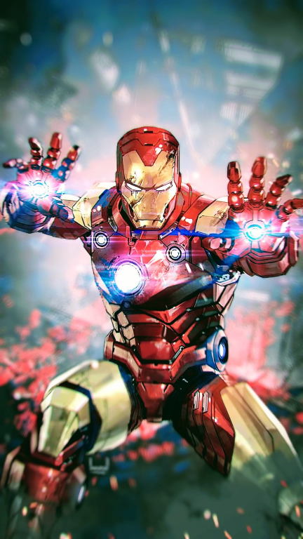 Iron Man Action Stance 9271 Print Poster