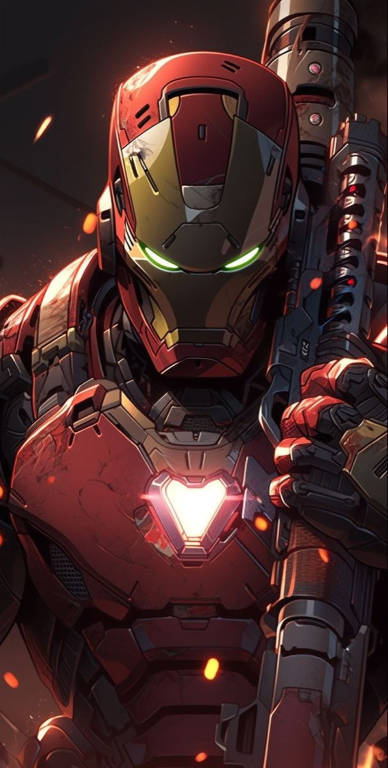 Iron Man Combat Suit 78 Print Poster