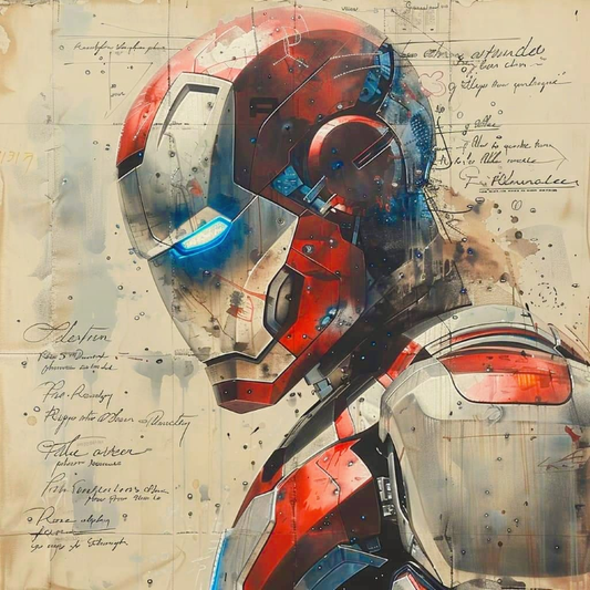 Iron Man Suit Profile 104 Print Poster