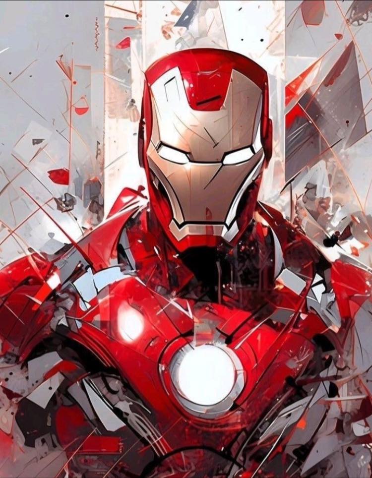 Ironman Abstract Art Jigsaw Puzzle
