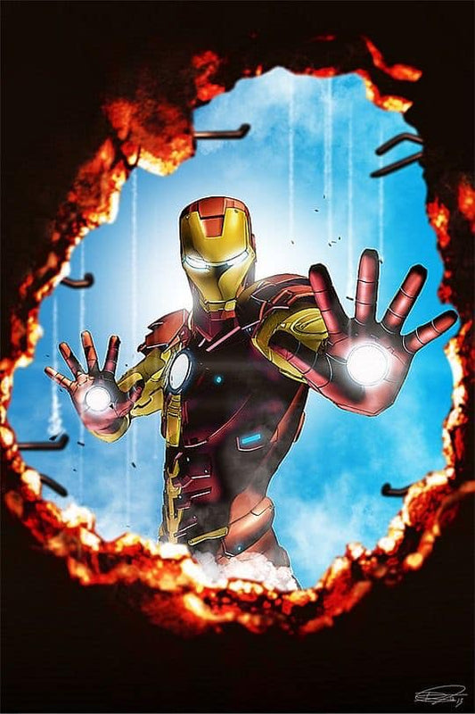 Ironman Action Pose (2) Print Poster