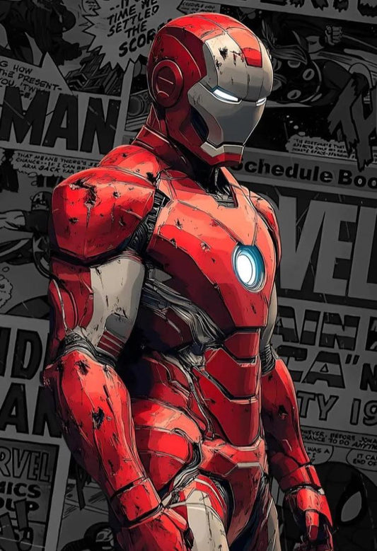 Ironman Comic Art Print Poster