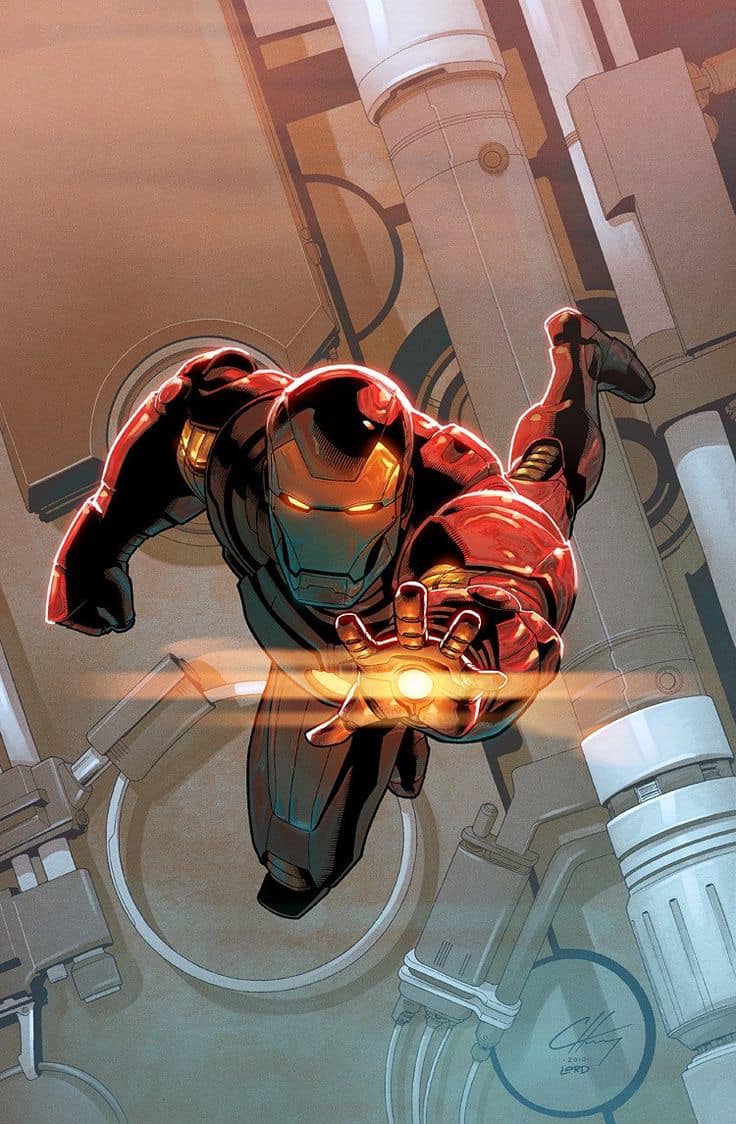 Ironman Flying Action Scene Print Poster