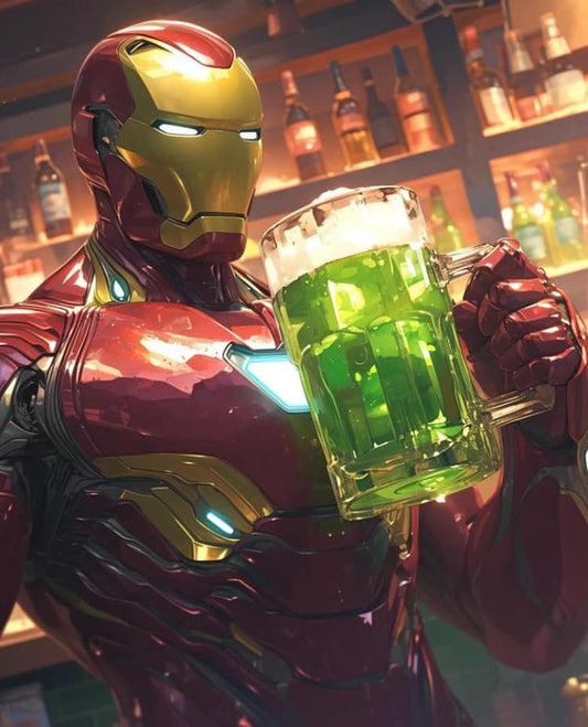 Ironman Green Beer Bar Print Poster