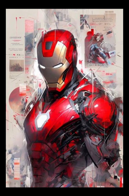 Ironman Illustration Artwork Print Poster