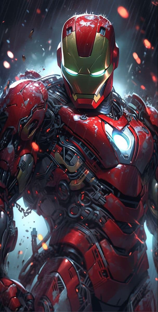Ironman Portrait Animated Art Print Poster