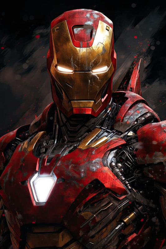 Ironman Portrait Closeup Print Poster