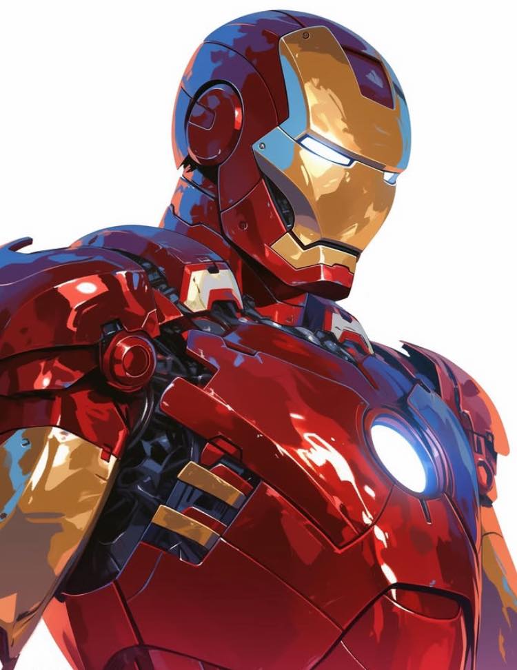 Ironman Portrait Conceptart Print Poster