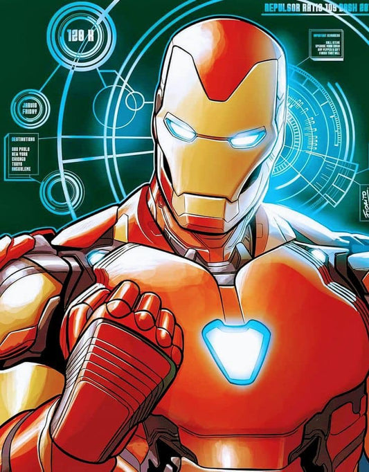 Ironman Portrait Illustration Print Poster