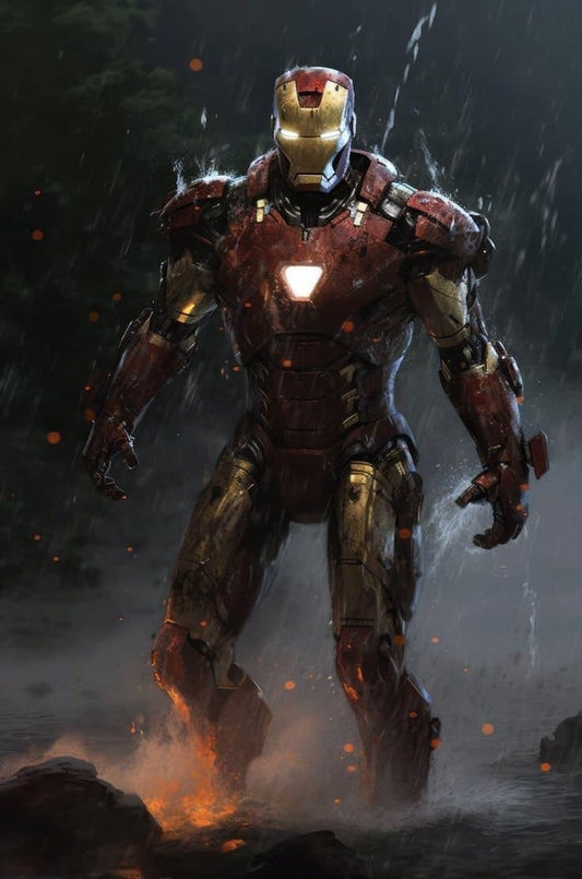 Ironman Storm Scene Print Poster