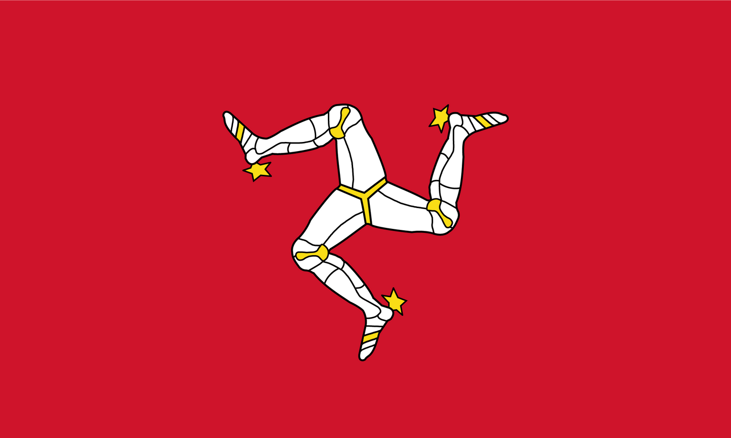 Isle Of Man Flag Keychain