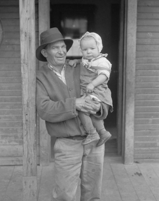 Italian Coal Miner W Grandchild Kempton West Virginia Magnet Reprint