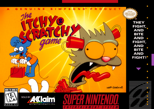 Itchy & Scratchy Game, The (Usa) Snes Print Poster