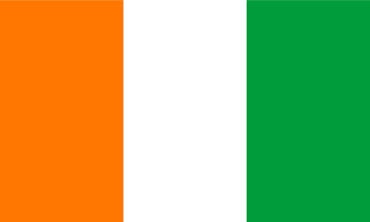 Ivory Coast Flag Print Poster