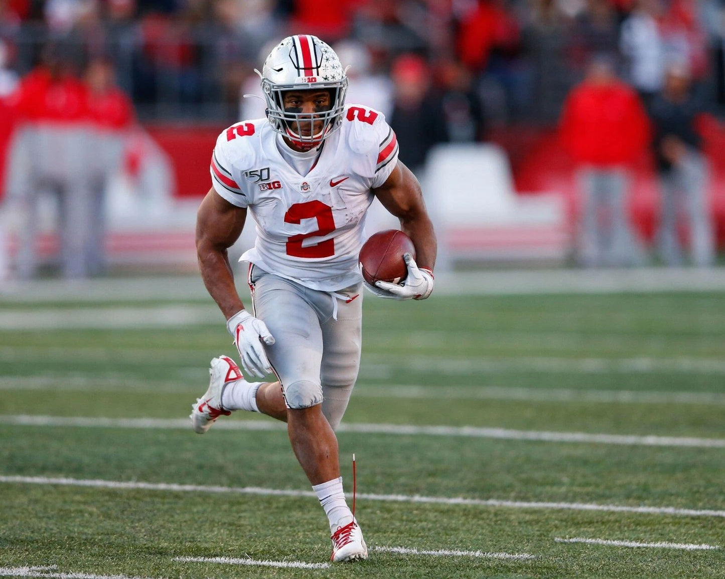 J.K. Dobbins Photo Ohio State Buckeyes Picture Ncaa Football With Ball