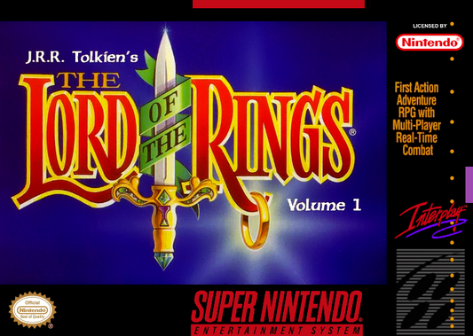 J.R.R. Tolkien S The Lord Of The Rings Volume 1 (Usa) Snes Print Poster