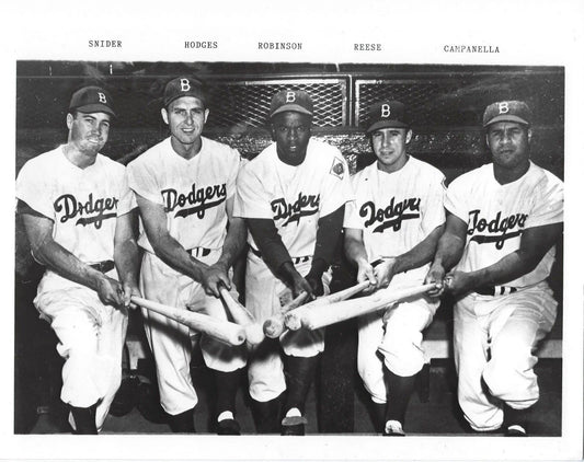 Jackie Robinson Snider Hodges Reese Keychain Brooklyn Dodgers Baseball Picture
