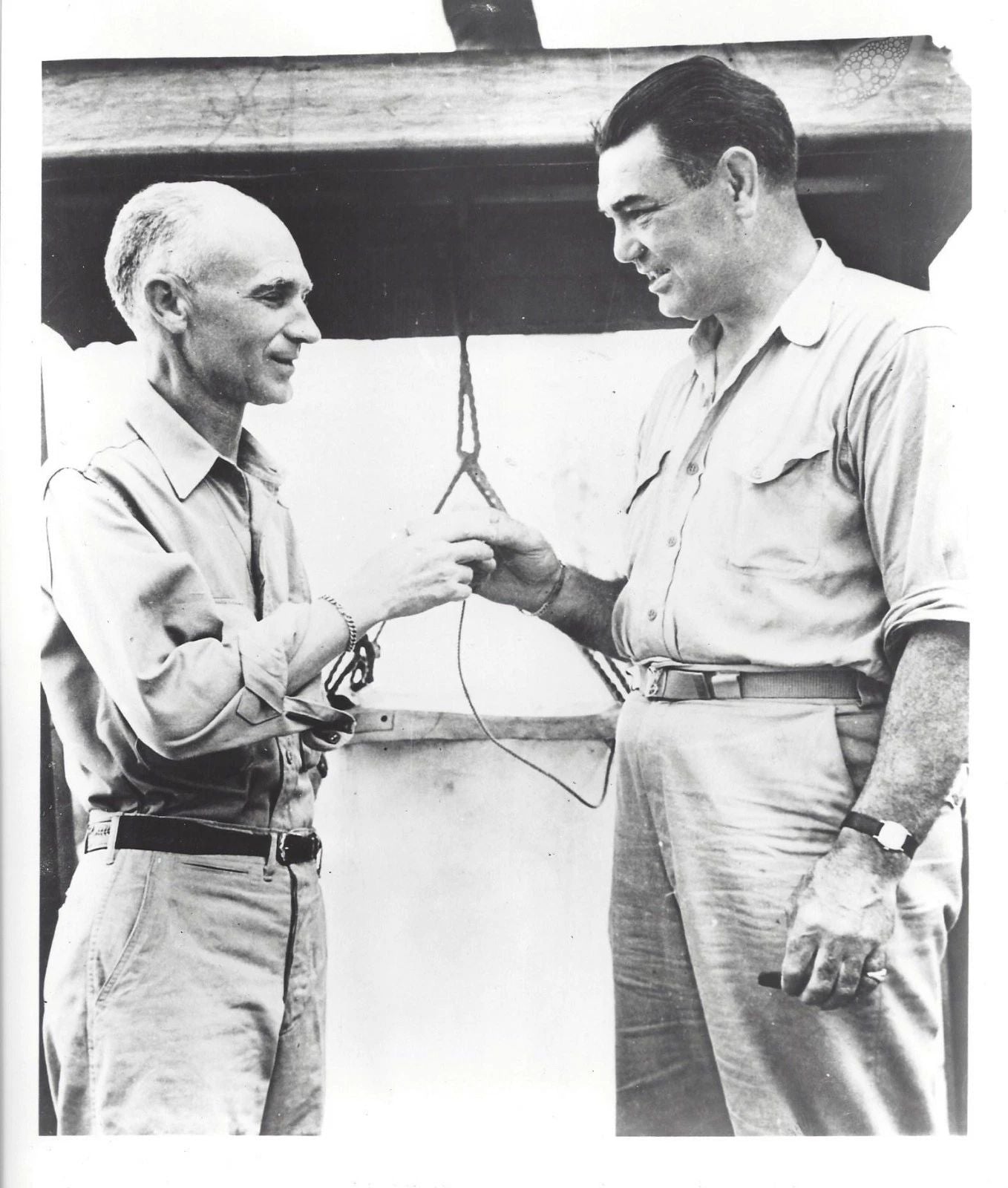 Jack Dempsey & Ernie Pyle Keychain Boxing Picture