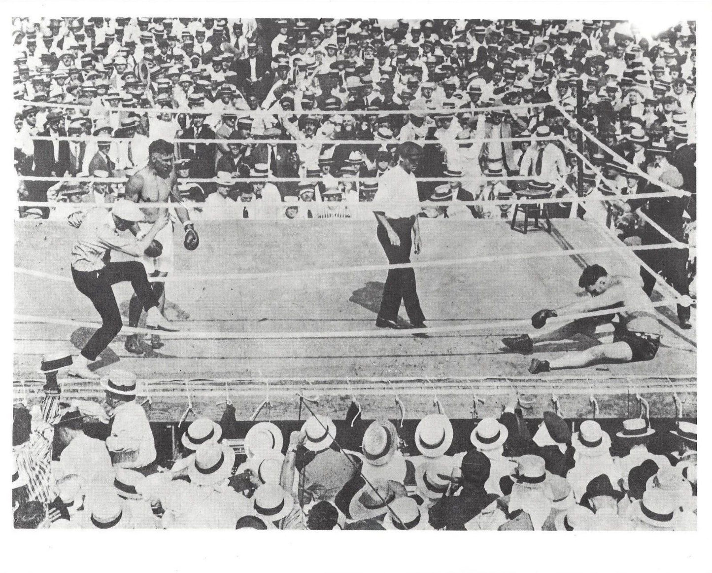 Jack Dempsey Ko'S Jess Willard Photo Boxing Picture
