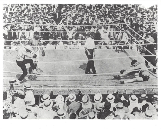 Jack Dempsey Ko'S Jess Willard Keychain Boxing Picture